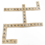 TIHOOD 1000PCS Scrabble Letters for Crafts, Wood Scrabble Tiles, DIY Wood Gift Decoration, Making Alphabet Coasters and Scrabble Crossword Game TIHOOD