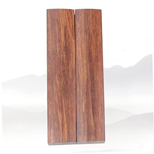 VILLCASE 1 Pair Wooden Whittling Kit Calligraphy Paperweight Unfinished Craft Block Chinese Desktop Decoration Glass Paperweights Wood Paperweight VILLCASE