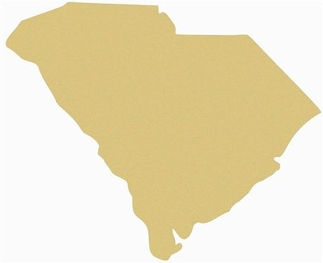 South Carolina State Cutout Unfinished Wood Fort Sumter Home Decor Sports Team Door Hanger MDF Shape Canvas Style 1 Diverse Woodworking