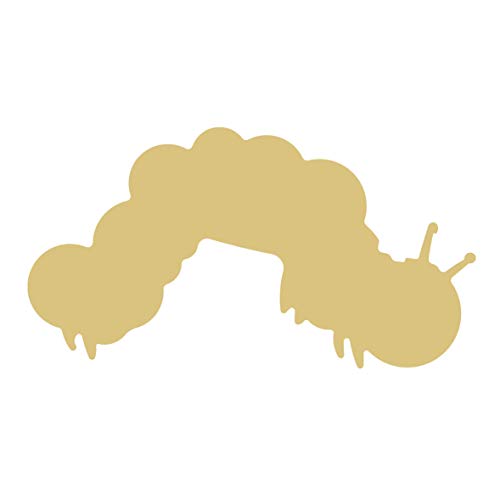 Caterpillar Cutout Unfinished Wood Insect Metamorphosis Chrysalis Butterfly Worm MDF Shape Canvas Style 1 Diverse Woodworking