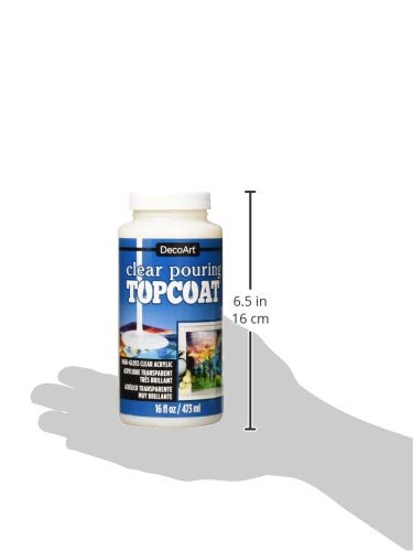 DecoArt Clear Pouring TopCoat DS134 16 fl oz/ 473 ml - WoodArtSupply