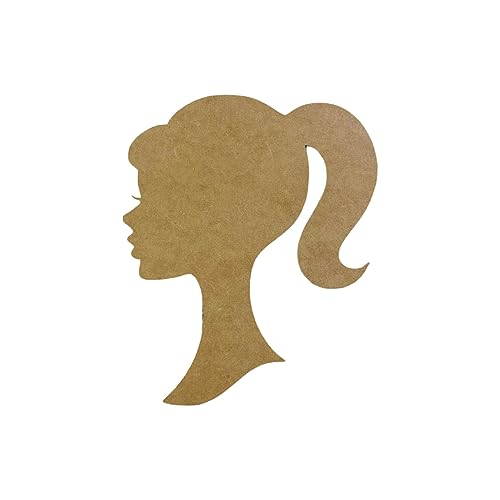 Doll Head, Kids Crafts, Unfinished Cutout, Wooden Shape, Paintable Wooden MDF DIY, Build-A-Cross Build-A-Cross