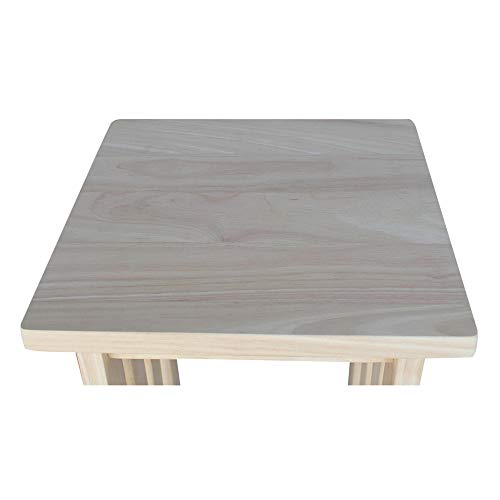 IC International Concepts 3069 Plant Stand Table, 36", Unfinished IC International Concepts