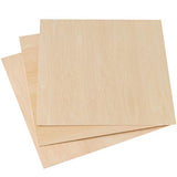 ZEONHAK 20 Pack 10 x 10 x 0.12 Inches Square Unfinished Wood Pieces, Thin Plywood Wood Sheets with Sharp Corners, Unfinished Blank Wood Slices for ZEONHAK
