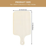 EXCEART Kitchen Cutting Board Unfinished Wood: 2pcs Chopping Board with Handle Cheese Fruit Pizza Serving Tray Board for Vegetables Cake Dessert EXCEART