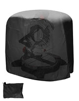 QWORK Dustproof Miter Saw Cover, 210D Oxford Cloth with Bottom Drawcord Fits Most Miter Saws, Planers, Machine Tools, Rustproof and Waterproof, Black QWORK
