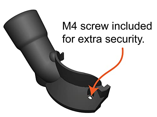 Trim Router Hose Adapter, Compatible with DeWalt DCW600 and DWP611 to Festool 27mm and 36mm Hose, Black WoodArtSupply