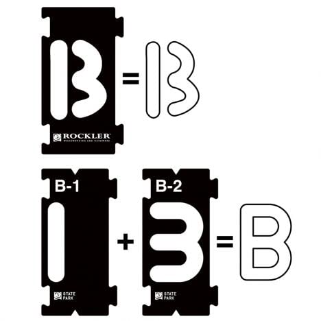 Rockler Interlock Signmaker's Templates, State Park Font Kit, 2-1/4'' by Rockler ROCKLER