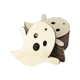 ALL SIZES BULK (12pc to 100pc) Unfinished Wood Laser Cutout Halloween Ghost Dangle Earring Jewelry Blanks Shape Crafts Made in Texas Texan Wood Crafts