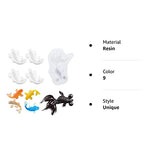 Yayatty Koi Fish Silicone Resin Molds, 5 Pcs Goldfish Fondant Silicone Resin Epoxy Molds for Charms Making Jewelry Home Decoration N\A