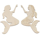 Uniquer 30Pcs Ocean Animal Unfinished Wood DIY Crafts,Sea Animal Unpainted Wood Slices,Octopus Whale Dolphin Seahorse Fish Wooden Painting for Uniquer