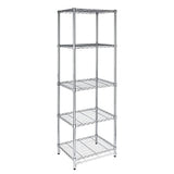 Honey-Can-Do SHF-01054 5-tier chrome shelving unit, 250 lbs Honey-Can-Do