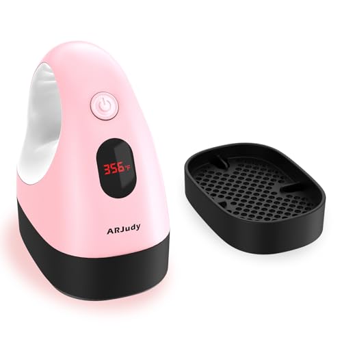 ARJudy Mini Heat Press Machine, Mini Heat Transfer Iron Press, 3 Heat Settings & Visible Temp, Portable Heat Press Easy for Crafts, T-shirt, Hats, ARJudy