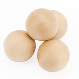 SOUJAP 24 PCS 2 Inch Round Wooden Ball, Natural Unfinished Wood Ball, Sphere Hardwood Ball for Crafts and DIY Projects Decoration SOUJAP