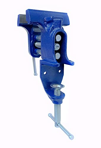 Rolin Vise Wood Working Clamp 3 Inch Light Duty Tools Small Home Vise Table Vise Blue ROLIN
