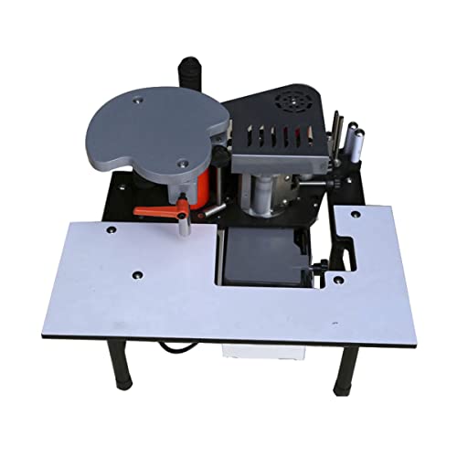 PreAsion 110V Woodworking Edge Banding Gluing Machine Woodworking Edge Banding Machine Edge Bander Double-Sided Glue Speed Adjustable Thickness - WoodArtSupply