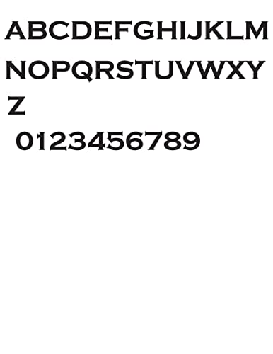 Unfinished Wood Number Set (0-9) in The Copperplate Gothic Bold Font, Available in a Variety of Sizes and Thicknesses (2" Tall (3 Full Sets), 1/8" - WoodArtSupply