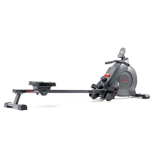 Sunny Health & Fitness Smart Magnetic Rowing Machine with Extended Slide Rail with Exclusive SunnyFit® App Enhanced Bluetooth Connectivity – - WoodArtSupply