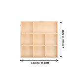 COHEALI 2pcs Boxes Storage Box Wood Drawer Divider Cube Storage Bins Jewelry Display Case Jewelry Organizer Clear Unfinished Jewelry Display Plate COHEALI