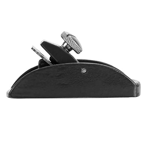 GreatNeck LSO 3-1/2 Inch Block Plane, Small Wood Planer for Use in Home Improvement Projects & Craft, Hobby, & Model-Making, Steel Frame & Adjustable Great Neck