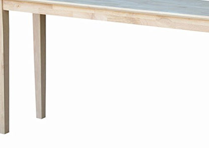 IC International Concepts Console Table, 60 in, Unfinished