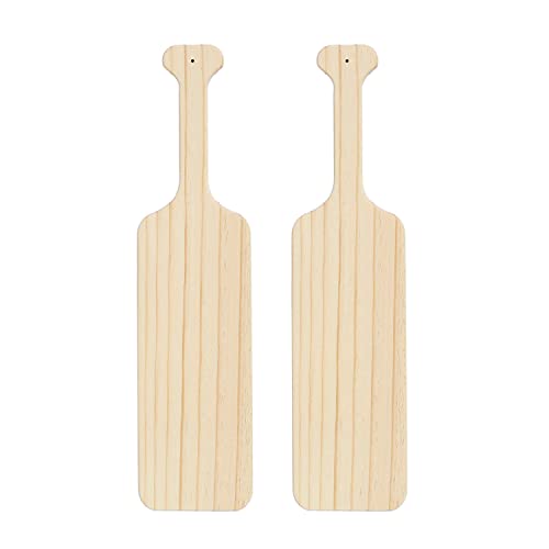 BATTIFE 2Pack 15 Inch Greek Fraternity Paddle, Unfinished Solid Pine Wood Paddles, Wooden Sorority Frat Paddle for Arts Crafts BATTIFE