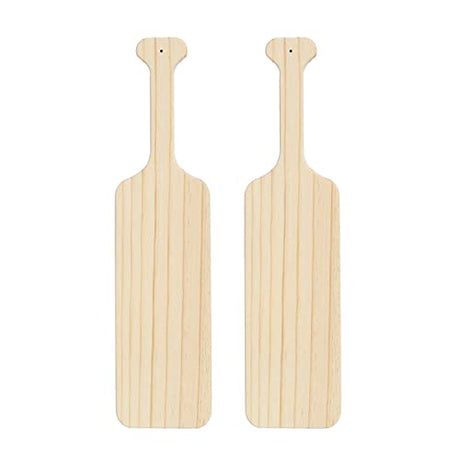 BATTIFE 2Pack 15 Inch Greek Fraternity Paddle, Unfinished Solid Pine Wood Paddles, Wooden Sorority Frat Paddle for Arts Crafts BATTIFE