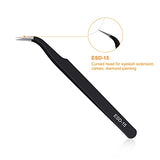 kaverme 3PCS Precision Tweezers Set, Upgraded Anti-Static Stainless Steel of Tweezers, for Electronics, Soldering, Laboratory Work, Jewelry-Making, kaverme