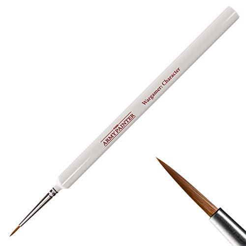 The Army Painter Wargamer: Character Brush - Fine Detail Paint Brush Set with Rotmarder Sable Hair - Small Paint Brush, Model Paint Brush, Fine Tip - WoodArtSupply