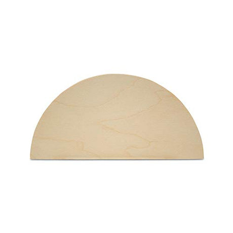 Half Circle Cutouts 12 inch, Pack of 3 Semicircle Wooden Cutouts for Crafts, Wood Signs & Unfinished Wood Door Hangers, by Woodpeckers Woodpeckers
