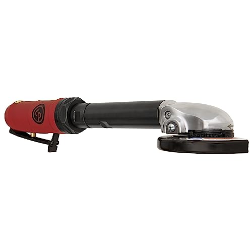 Chicago Pneumatic CP9116-4 Inch (100 mm) Air Angle Cut-Off Tool, Extended Reach, 1 HP / 746 W, with 5 Norton Cutting Discs - WoodArtSupply