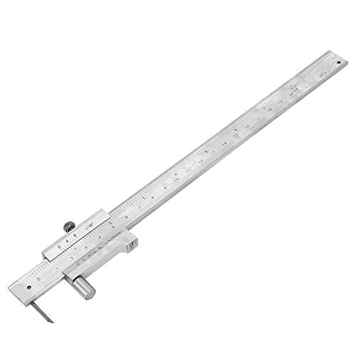 Scribing Caliper, 200mm 8in Dual Scale, Marking Vernier Caliper with Carbide Marking Needle for Scribe on Metal Wood Plastic Hyuduo