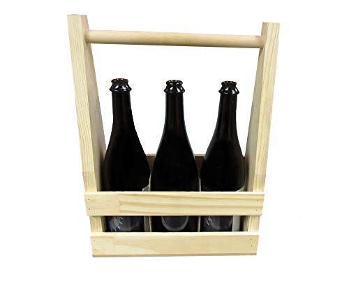 Wine Carrier - Pine - WoodArtSupply