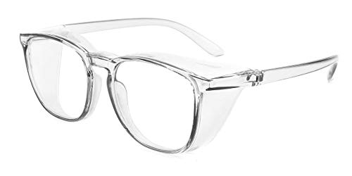 Alsenor Safety Glasses Anti Fog Goggles Protective Eyewear Blue Light Blocking Anti Dust UV Protection Glasses For Men Women (Grey) Alsenor