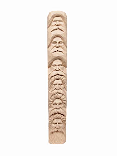 Wood Spirit Study Stick Kit (Learn to Carve Faces with Harold Enlow): Learn to Carve a Wood Spirit Booklet & Wood Spirit Study Stick (Fox Chapel Design Originals
