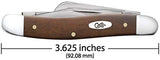 Case WR XX Pocket Knife Chestnut Smooth Bone Medium Stockman Item #28701 - (6318 SS) - Length Closed: 3 5/8 Inches - WoodArtSupply