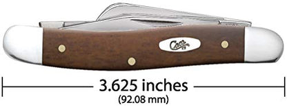 Case WR XX Pocket Knife Chestnut Smooth Bone Medium Stockman Item #28701 - (6318 SS) - Length Closed: 3 5/8 Inches - WoodArtSupply