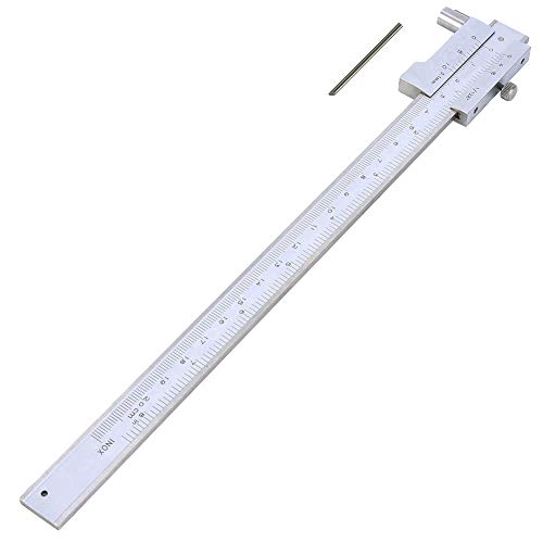 0-200mm Parallel Crossed Caliper, Stainless Steel Parallel Marking Vernier Scribing Caliper with Carbide Scriber/Needle, Marking Gauge for Scribe on