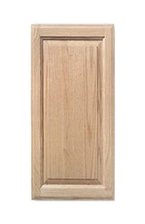 ONESTOCK 12W x 24H Unfinished Oak Kitchen Cabinet Door Replacement, Raised Panel Red ONESTOCK