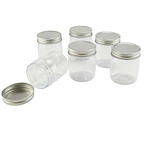 8oz. Plastic Mason Jars - WoodArtSupply