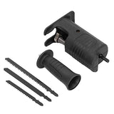 Cordless Drill Reciprocating Saw Attachment Kit with Metal Wood Cutting Jig Saws Blades, Electric Drill Modified Jigsaw Sabre Saw Adapter for Metal Pissente