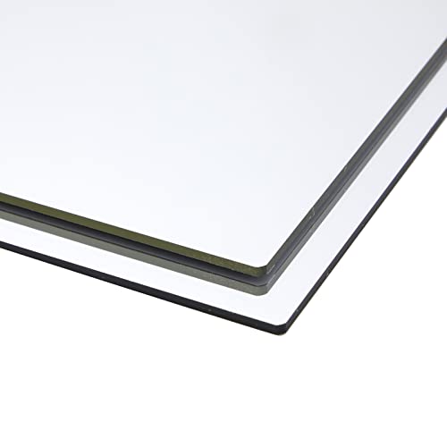 Bright Creations 2 Pack Acrylic Mirror Sheets for Wall Decor, 3mm Shatter Resistant Frameless Tiles for Mounted Mirror, Bedroom, Home Gym, Bathroom, Bright Creations