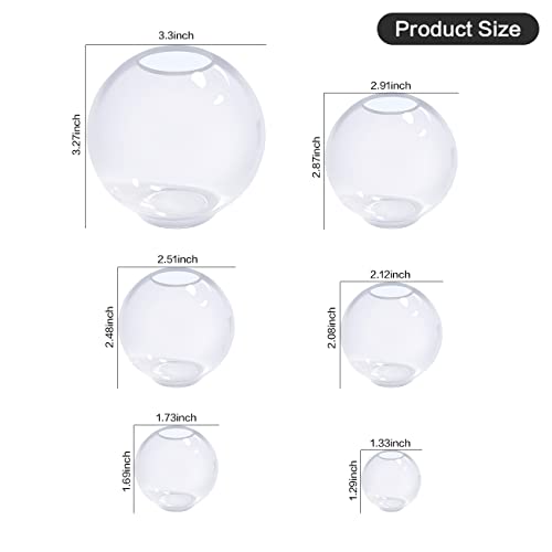 12Pcs Transparent Resin Molds Silicone Set, Clear Silicone Molds for Epoxy  Resin Include Seamless Sphere ,Deep Cube Resin Molds Silicone,Molds for