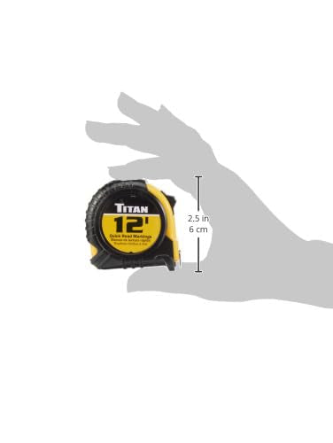 Titan 10904 12-Foot Tape Measure - WoodArtSupply