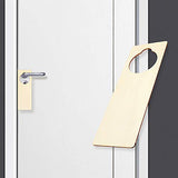 BILLIOTEAM 16 PCS Unfinished Wood Door Knob Hangers,Blank Natural Wooden Door Knob Signs for DIY Craft,Home Hotel Office Decoration(9.5" x 3.25" x BILLIOTEAM