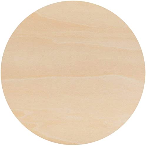 12 Inch Unfinished Round Wood Circles for Crafts, Door Hangers, Clocks, DIY Décor, Paint or Embellish – Wooden Plaque Disc Ready to Decorate | 9 Pack Creative Hobbies