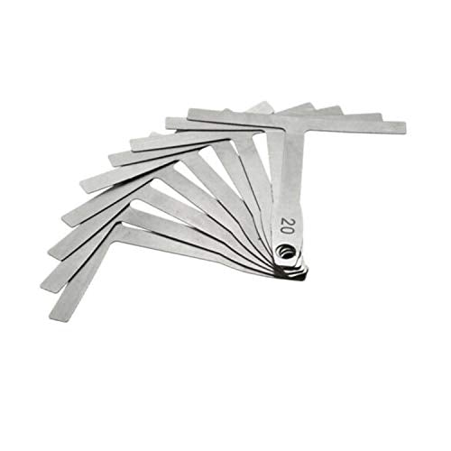 LGEGE UnderString Radius Gauge for Guitar and Bass Setup Bridge Saddle Adjustments Set of 9 Luthier Tools LGEGE