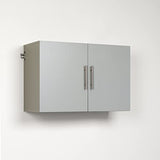 Prepac HangUps 36" Upper Storage Cabinet in Light Gray - Stylish Wall-Mounted Solution for Every Room Prepac