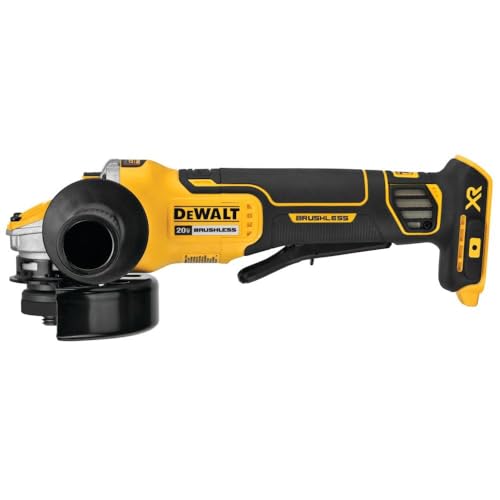 DEWALT 20V MAX* XR BRUSHLESS 4-1/2-5 IN. SMALL AGLE GRINDER WITH POWER DETECT™ TOOL TECHNOLOGY (TOOL ONLY) (DCG415B) - WoodArtSupply