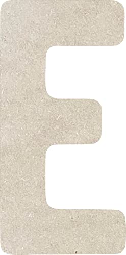 Wooden Letters 3 Inch Unfinished Alphabet E, Paintable Wood Small Letter Blank Nursery Decor, Rawles Font DIY Kids Shape NEXTCraft